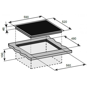 Baumatic BIPI604 60厘米 嵌入式四頭電磁爐