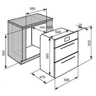 Baumatic BST92BL 90公升 黑魂系列 嵌入式消毒碗櫃