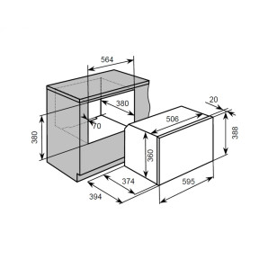 Baumatic BCS420BL 26公升 黑魂系列 嵌入式組合蒸烤焗爐