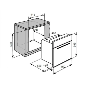 Baumatic BMO450BL 55公升 嵌入式電焗爐