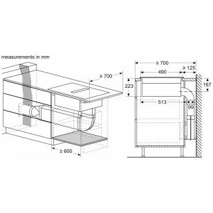 Bosch PXX875D57E 80厘米 8系列 嵌入式雙區電磁爐連抽氣系統