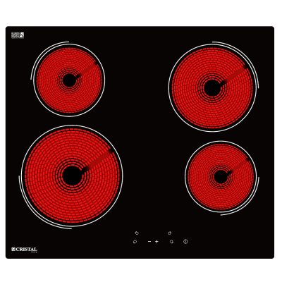 Cristal 尼斯 PE58HL 58厘米 瓷化玻璃嵌入式四頭電陶爐  4-Zone Electrical Hob