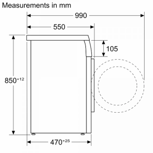 Siemens 西門子 WS14S468HK 8公斤 1400轉 iQ300 纖巧型洗衣機