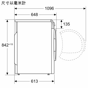 Siemens 西門子 WP30A2X0HK 8公斤 冷凝式乾衣機