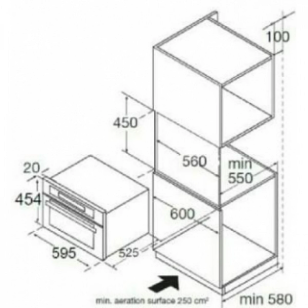 Philco 飛歌 PSMO634X 34公升 多功能三合一 嵌入式微波蒸焗爐