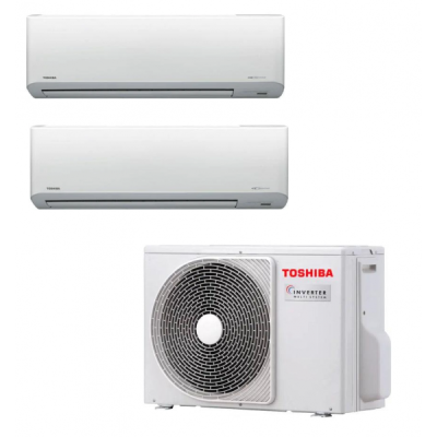 TOSHIBA 東芝 1匹+2匹 一拖二變頻淨冷分體式冷氣機 RAS-2M18J2ACV-HK+RAS+M10N4KCVHK+RAS-M16N4KCV