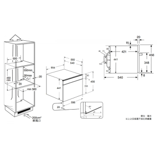 Whirlpool 惠而浦 W7ME450HK 40公升 W Collection「第6感」嵌入式微波焗爐