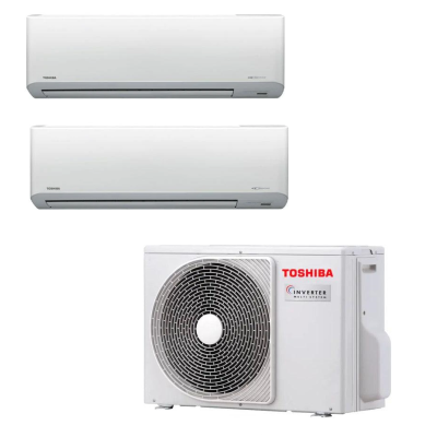 Toshiba 東芝 1匹+1.5匹 一拖二變頻淨冷分體式冷氣機 RAS-2M18J2ACV-HK+RAS+M10N4KCVHK+RAS-M13N4KCV